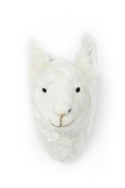 Plüschtier - Trophäe - Lama - Lamakopf - vorne